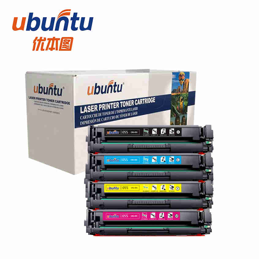 Ubuntu UTC Cartouches de toner compatibles 055 055H CRG-055 CRG-055H pour Canon LBP-660C/IC-MF740C
