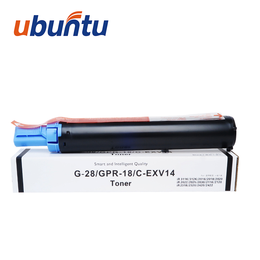 Ubuntu UTC toner compatible noir NPG-28/GPG-18/C-EXV14, pour les phototcopieurs de Canon IR-311K/312K/2016/2018/2020/2022/2025/2030/2116/2120/2318/2320/2420/2422
